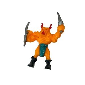 1992 Mighty Max 1" WARMONGER Skull Mountain Mini Figure Mattel VTG Toy Rare